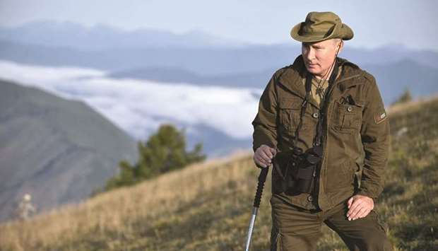 A picture taken on Sunday shows Putin during his vacation in the remote Tuva region of southern Siberia.