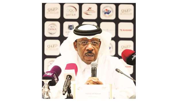 Asian Athletics Association president Dahlan al-Hamad.