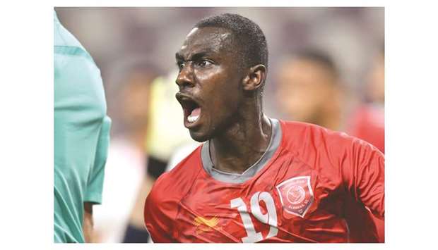 Almoez Ali scored the only goal for Al Duhail in their win over Iranian side Persepolis in the AFC Champions League first leg quarter-final at the Khalifa International Stadium in Doha on Tuesday. PICTURES: Noushad Thekkayil