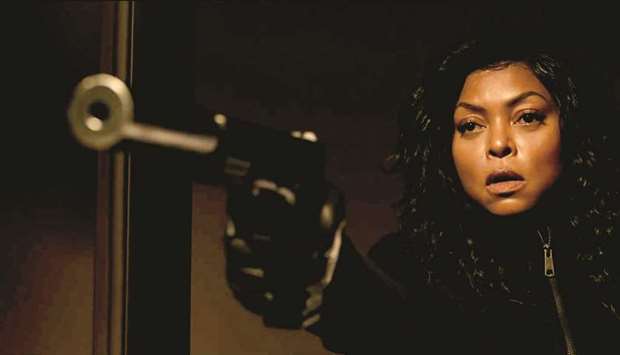 ACTION: Taraji Henson takes aim. The movie feels like a parody rather than a sincere tribute to female-led blaxploitation films like Foxy Brown, Cleopatra Jones or Coffy, according to the reviewer.