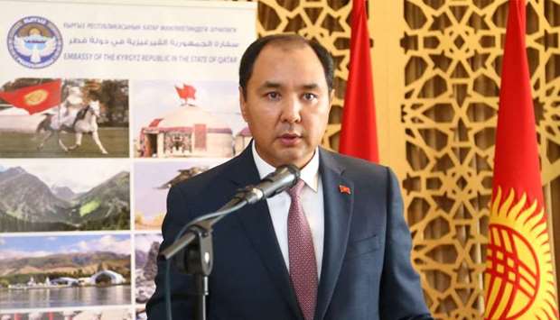 Ambassador Nuran Niyazaliev speaking at the event. PICTURES: Ram Chand