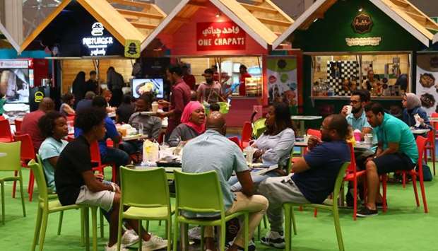 The food court featured many different restos serving different dishes and cuisine. PICTURE: Ram Chand.
