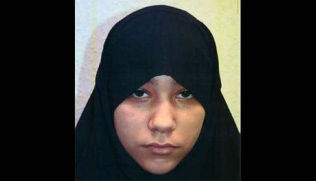 Safaa Boular, aged 18, who has been found guilty of plotting to carry out terrorist acts, can be seen in this undated Metropolitan Police handout photograph in London, Britain, June 4, 2018. M