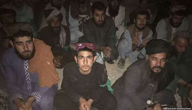 A group of prisoners freed last month by Taliban in Helmand. July 31 file picture.