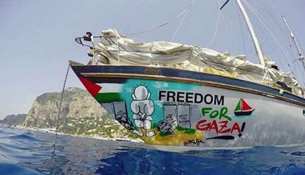 The organisers said the boat named Freedom for Gaza, which was carrying medical supplies, was intercepted in international waters.