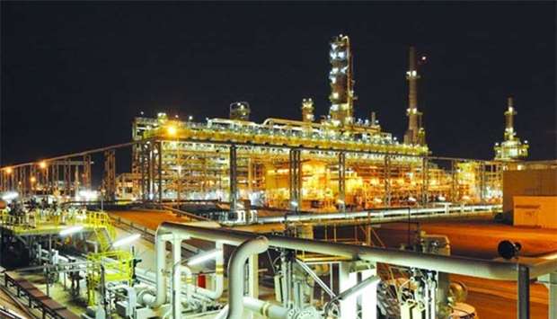 A view of the Qatargas plant .