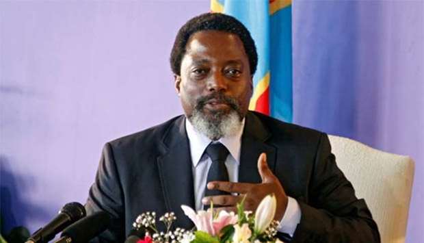 Democratic Republic of Congo's President Joseph Kabila addresses a news conference in Kinshasa in January this year. File picture