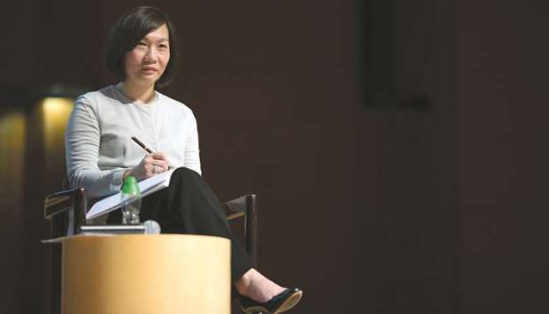 Helen Wong, top executive of Greater China at HSBC Holdings, attends a seminar in Hong Kong (file).