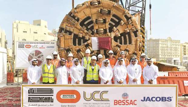 Tunnel construction completion.