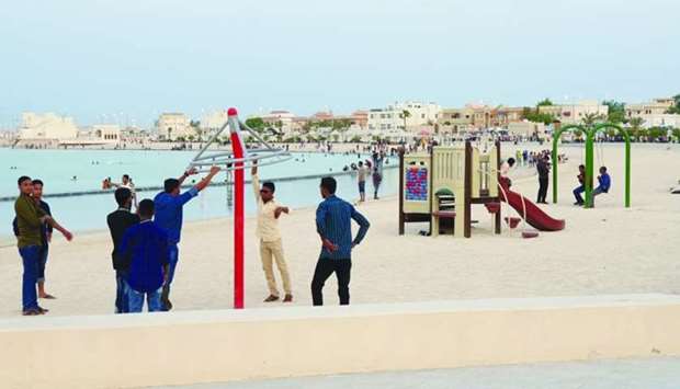 The beaches were maintained properly to cater to the large number of visitors during the Eid holidays