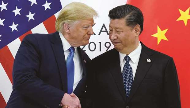 US President Donald Trump meets with Chinau2019s President Xi Jinping at the start of their bilateral meeting at the G20 leaders summit in Osaka, Japan on June 29.