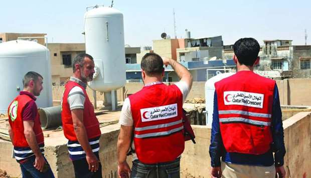 Recently, the QRCS representation mission in Iraq completed a bulk of projects to enhance 'WASH' services provided for up to 1,620,125 returnees.