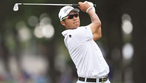 Hideki Matsuyama of Japan plays a shot during the second round of the BMW Championship at Medinah Country Club No 3 on in Medinah, Illinois. (Getty Images/AFP)