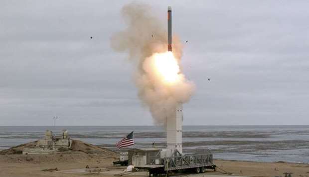 The Defense Department conducted a flight test of a conventionally configured ground-launched cruise missile at San Nicolas Island, California
