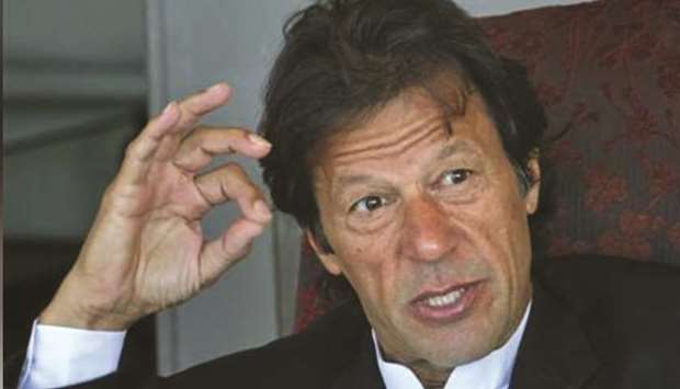 Pakistan Prime Minister Imran Khan speaks during an interview at his residence in Islamabad. Imran has directed Adviser on Finance Dr Abdul Hafeez Shaikh to come up with an economic revival plan completely aligned with the IMF programme so the sluggish economic activities could be kick-started at full pace, sources said.