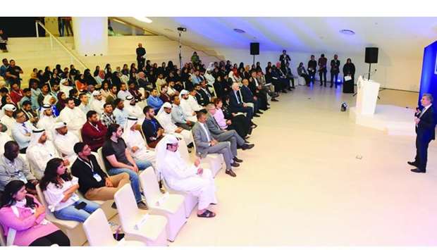 A view of the gathering at the HBKU orientation day. PICTURES: Shemeer Rasheed