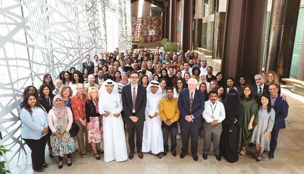 VCUarts Qatar officials with the Class of 2023.