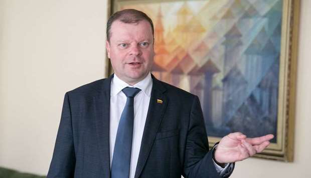 Skvernelis said he underwent his first chemotherapy session on Tuesday