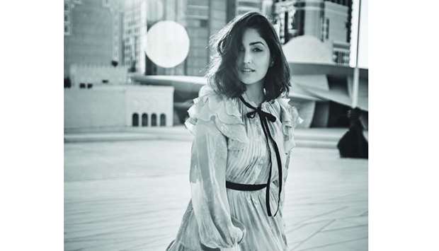 PICTURE PERFECT: Yami Gautam with National Museum of Qatar in the background.