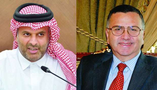 Sheikh Dr Thani bin Ali al-Thani and Dr Minas Khatchadourian