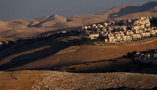 The Israeli settlement of Maale Adumim in the occupied West Bank on the outskirts of Jerusalem
