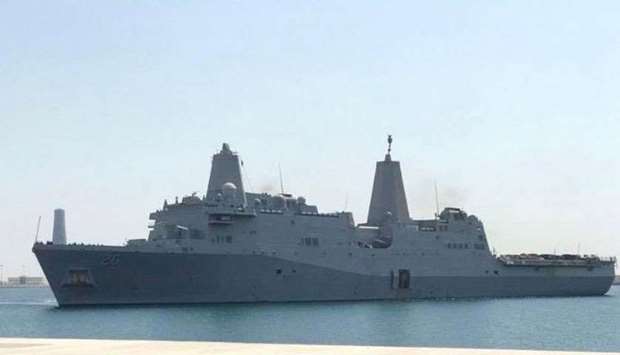 US warship John P Murtha arrives in Hamad Port