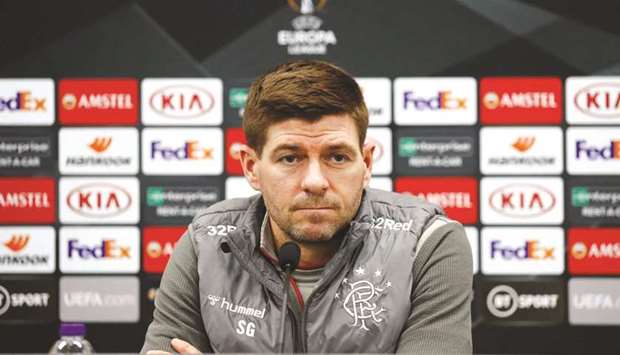 Rangers manager Steven Gerrard.