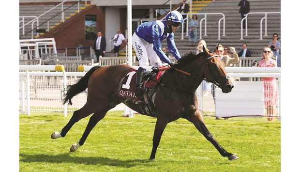 Jim Crowley rides Battaash to King George Qatar Stakes (Group 2) at Qatar Goodwood Festival yesterday. PICTURE: Goodwood