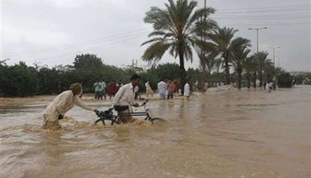 Flooding caused by torrential rains struck a village in Nangarhar province late on Friday