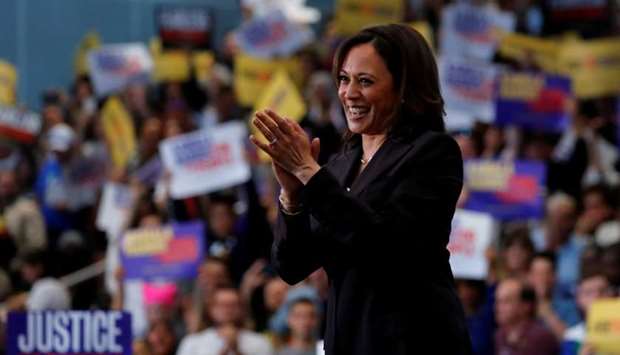 US Senator Kamala Harris holds her first organizing event in Los Angeles as she campaigns in the 2020 Democratic presidential nomination race in Los Angeles, California, US, May 19, 2019
