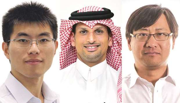Dr Bo Wang, Ali al-Rashid and Dr David Yin Yang