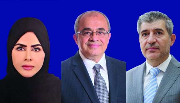 Maryam Hamad al-Mannai, Dr Emad El-Din Shahin and Dr Ahmad M Hasnah