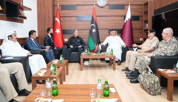HE al-Attiyah and Turkish defence minister meet Libya's defence undersecretary