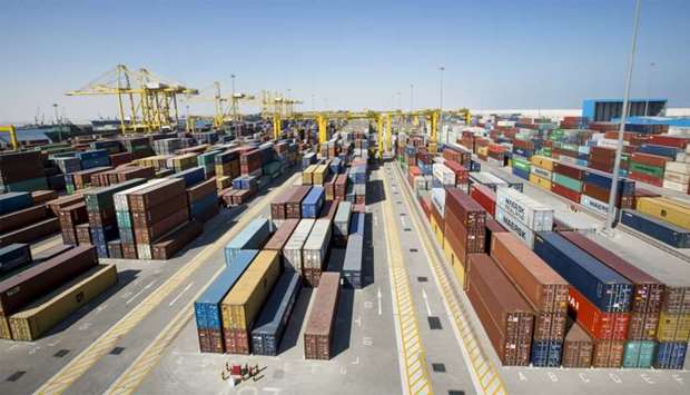 A view of the Hamad Port. In July 2020, Qatar's total exports of goods (including exports of goods of domestic origin and re-exports) were QR13.6bn, showing about 7% growth on a monthly basis; while it fell 39% on yearly basis.