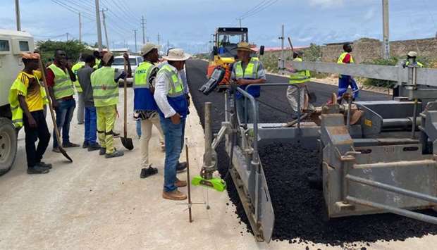 Qatar-aided road project begins in Somaliarn