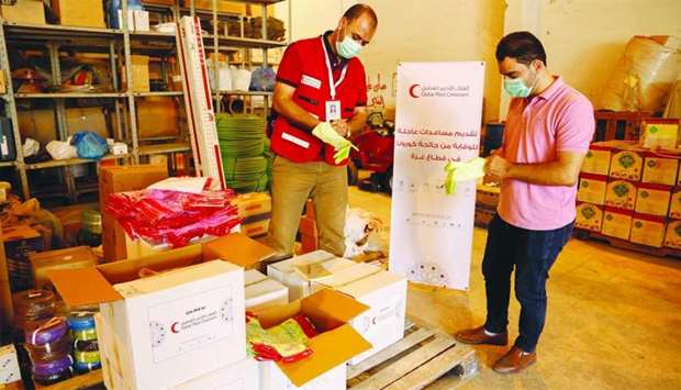QRCS supports Covid-19 combating efforts in Gaza