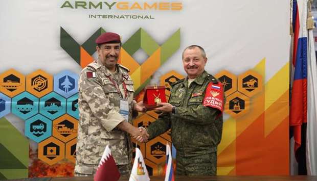 Qatar Armed Forces delegation in Russiarnrn