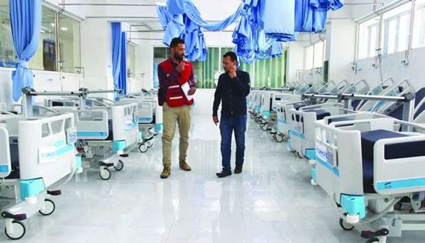 Under the Refugee Health Care Support Project in Amanat Al-Asimah Governorate, 28 medical beds were procured at a total cost of $109,200 to meet the urgent needs of the hospital.
