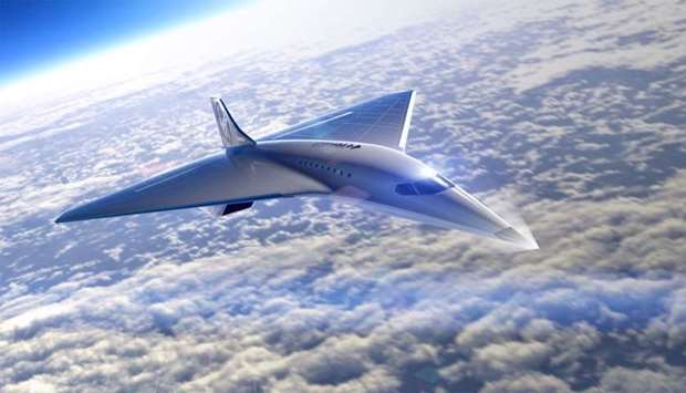Courtesy of Virgin Galactic shows the Mach 3 Aircraft design for high speed travel
