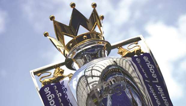 English Premier League trophy.