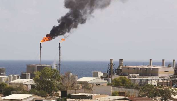 A general view shows the oil installation in Zawiya, Libya (file). Libya plans to export just 1.2mn barrels in August, down almost 40% from July, as most of the Opec memberu2019s oil facilities remain shut amid a civil war.