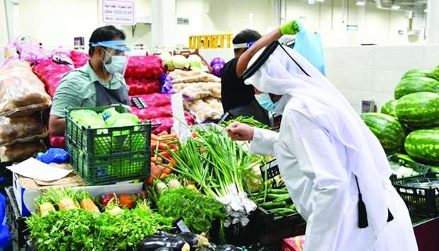 A wide variety of fresh vegetables and fruits are available at Al Sailiya Central Market. PICTURE: Ram Chand.