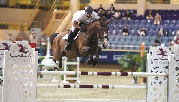 Salman Mohammed al-Emadi astride Zorro Z won the Medium Tour title during the 10th leg of the Longines Hathab u2013 Qatar Equestrian Tour at the Qatar Equestrian Federation.