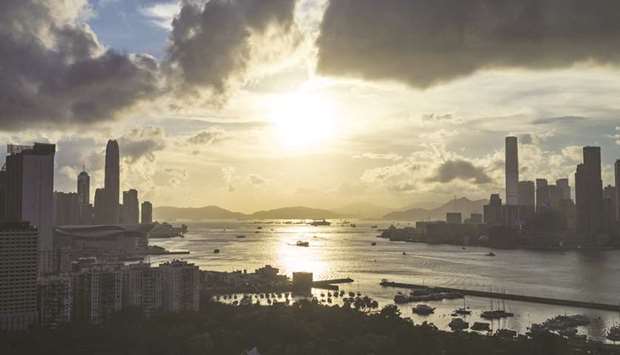 The International Finance Centre, left, and the International Commerce Centre, Hong Kongu2019s tallest building, are developed by Sun Hung Kai, a firm controlled by the billionaire Kwok family. Battered by Hong Kongu2019s worst political and economic crises since at least 1997, shares of the Kwoksu2019 Sun Hung Kai Properties are now trading at less than half the value of the companyu2019s net assets u2014 within a hairu2019s breadth of the most depressed level on record.