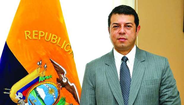 Ecuador embassy charge d'affaires Daniel Rivadeneira.