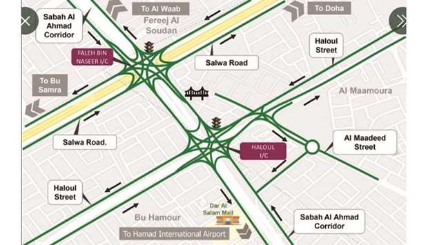 The two junctions are located in prime areas covering many vital, commercial, health and educational facilities located on Salwa Rd, Wholesale Market St, Haloul St and Sabah Al Ahmad Corridor.