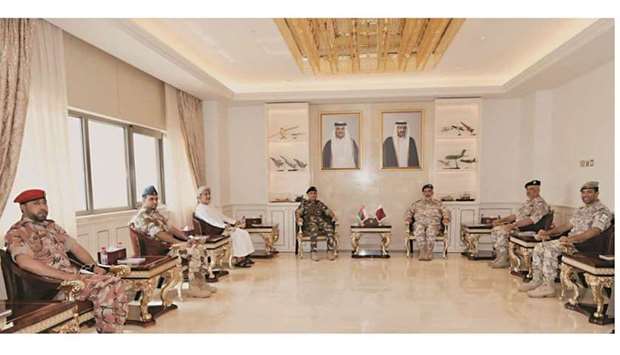 During the meeting, they reviewed the bilateral military relations and ways to enhance and develop them. The meeting was attended by a number of senior officers in the Qatar Armed Forces.