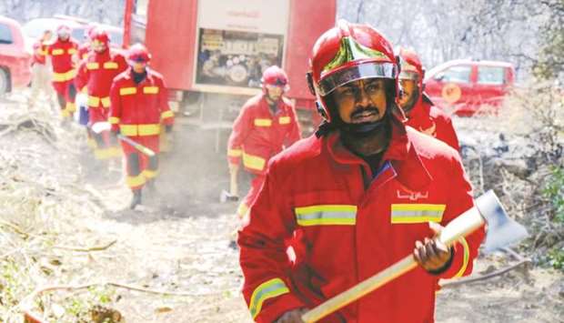 The group is reinforced with equipment and vehicles dedicated to rescue and firefighting operations.