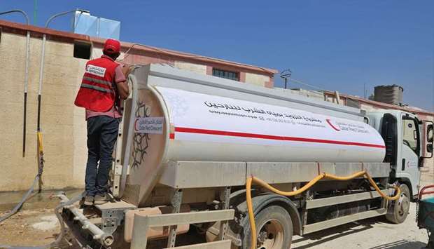QRCSu2019s tankers are deployed to deliver drinking water, which is already tested to verify its quality and decontaminated with chlorine, as per the internationally accepted standards.