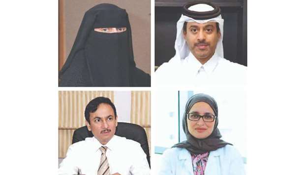 Clockwise from left: Dr Mariam AbdulMalik, Dr Hamad al-Romaihi, Dr Muna al-Maslamani and Dr Abdullatif al-Khal